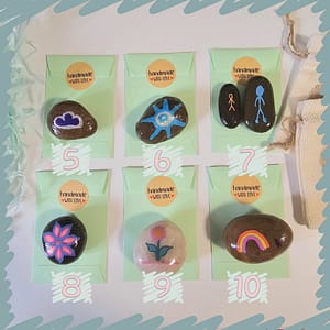 Therapy pebbles for sale on Etsy